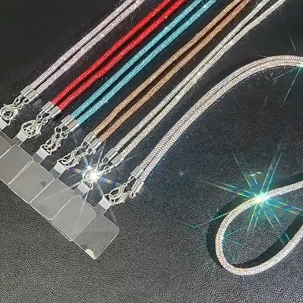 Модный Блестящий шнурок для телефона со стразами