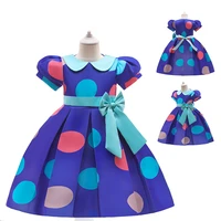 rocwickline new summer and autumn girls dress dot bow ball gown sweet elegant celebrities accessible luxury lolita style dress