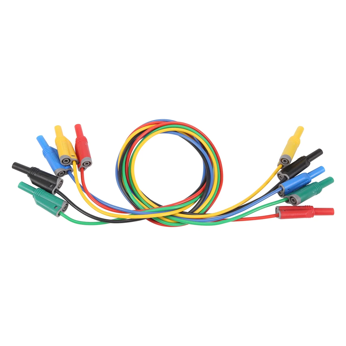 5 шт. силиконовые Тестовые провода с вилкой типа банан 4 мм