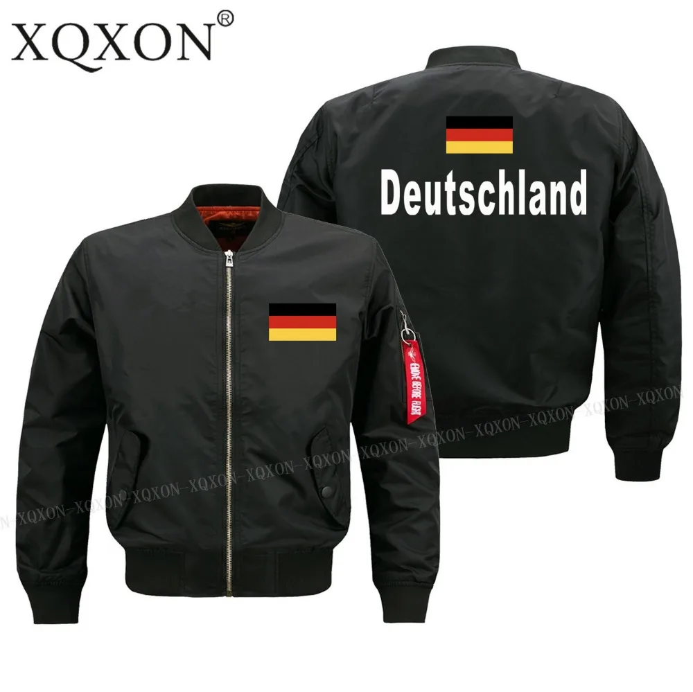 

New-2022 Zipper Long Sleeves Bomber Ma1 Men Jacket Germany Flag Printed Military Pilot Man Coats Jackets J728