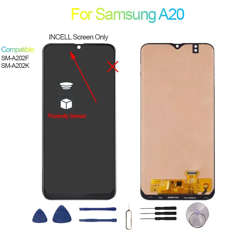 Фото Быстрая доставка: Дисплейный модуль (LCD+тачскрин) для Samsung A20 (SM-A205F/FN/GN/YN/G/W/U/S/DL/U1) – Замена экрана A20 №4