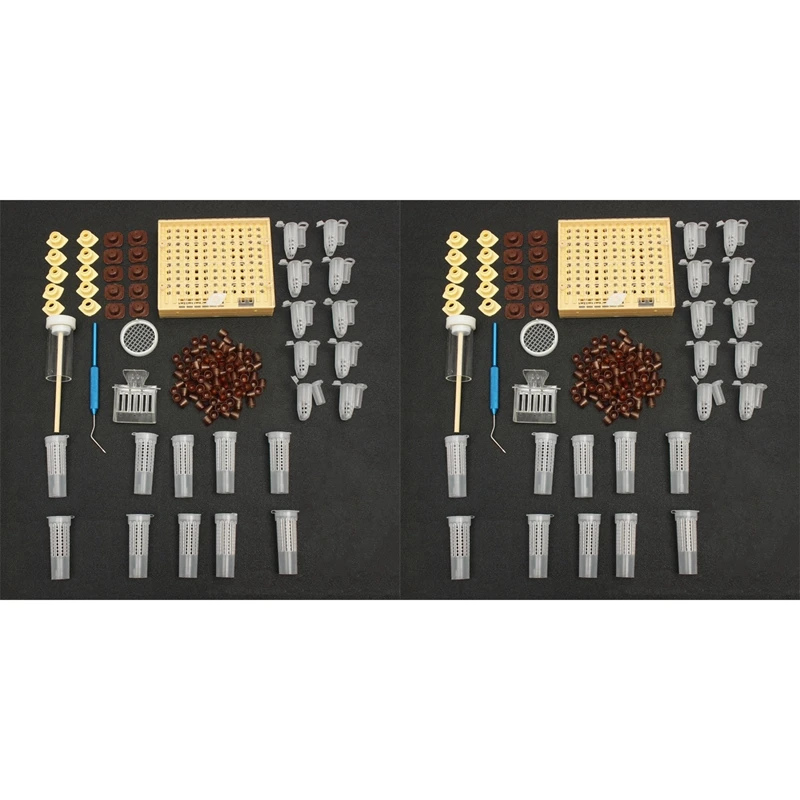 

310Pcs Plastic Queen Rearing System Cultivating Box Cell Cups Bee Catcher Cage Beekeeping Tool Equipment