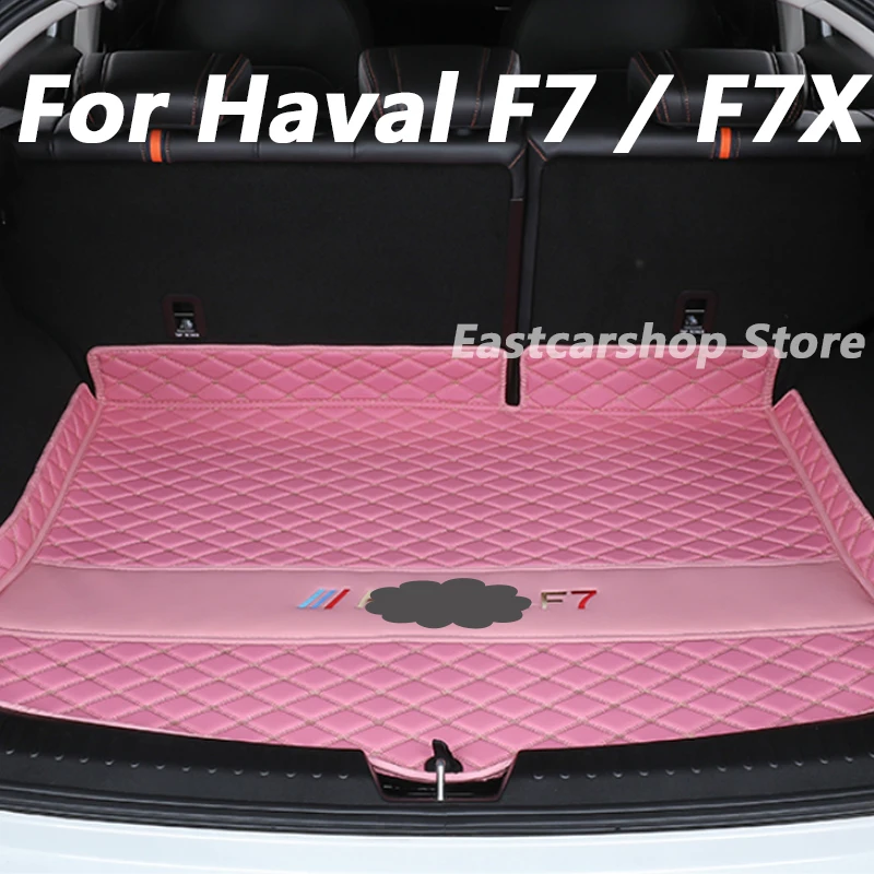 

Кожаные прочные коврики для багажника для Great Wall Haval F7 F7X, коврики для багажника, аксессуары для заднего интерьера 2022 2021 2020 2019