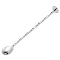high quality stainless steel cocktail bar spiral pattern drink shaker muddler stirrer twisted mixing spoon kitchen tableware