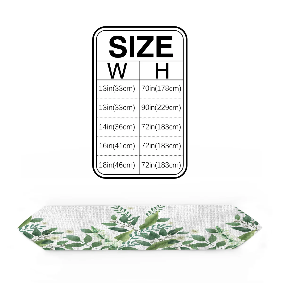 Скандинавская настольная дорожка с зелеными растениями современная для