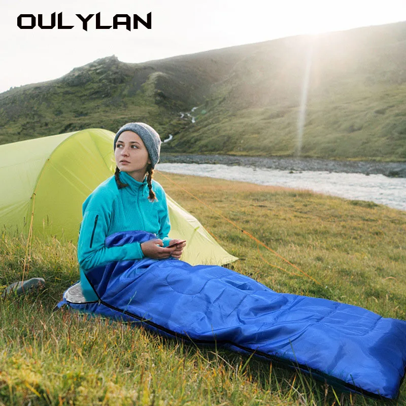 

Туристический спальный мешок Oulylan, ультралегкий водонепроницаемый всесезонный теплый, для отдыха на открытом воздухе, Путешествий, Походов
