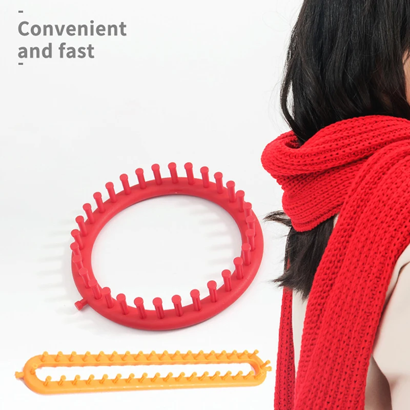 

1 Set Rectangle Round Knitting Loom Weaving Scarf Sweater Hat Shawl Stitching Knitting Machine DIY Handmade Craft Braiding Tool