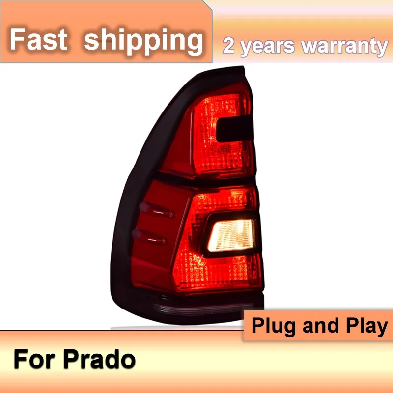 Автомобильные аксессуары для Toyota Prado задние фонари 2003-2009 DRL указатель поворота