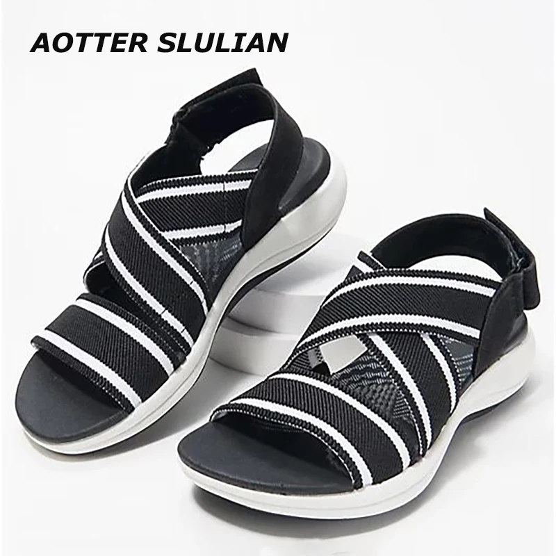 

Premium Footwear Female Open Toe Wedges Shoes Summer Beach Sandals Festival Gift For Mother Soft Comfortable Platforms Sandalias