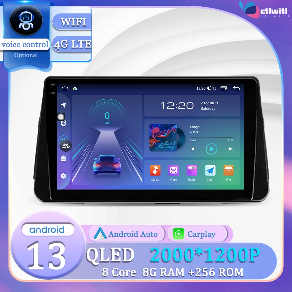 

Android 13 For Nissan Kicks P15 2017 - 2021 Touch Screen Carplay Stereo Radio Navigation Autoradio Videp Player Multimedia