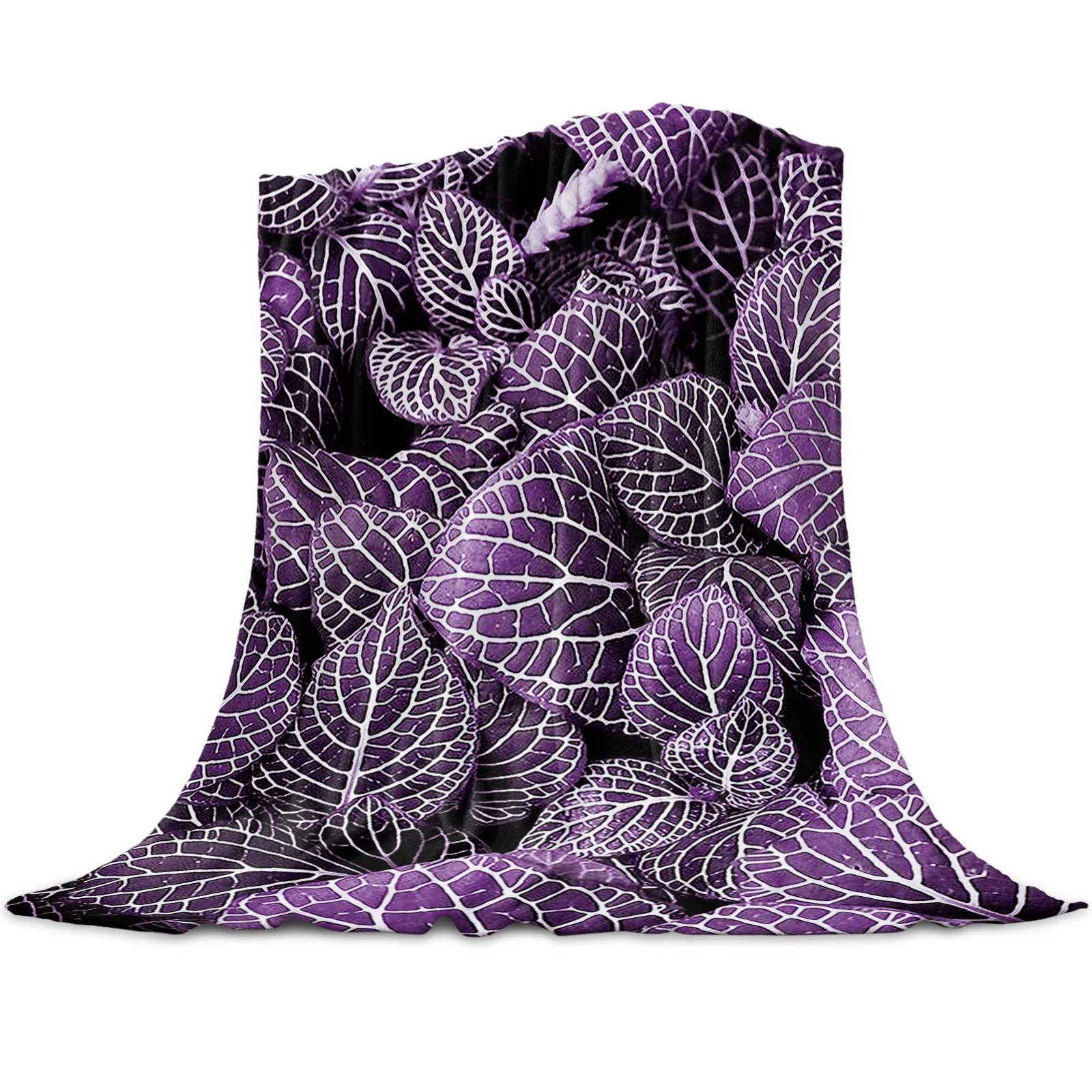 

Фланелевое Одеяло с абстрактным рисунком бабочек на фиолетовом фоне