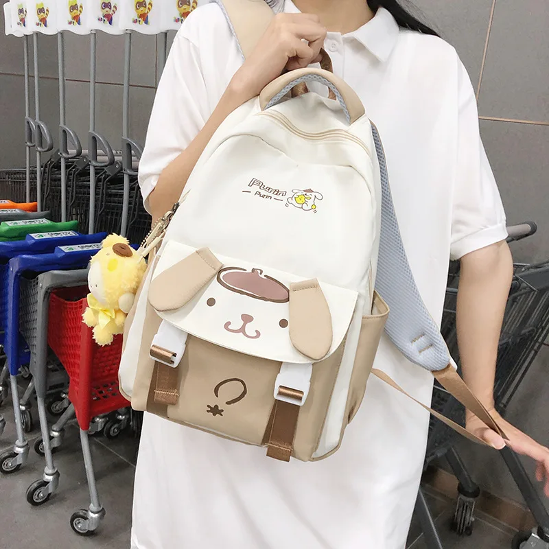 

Детский рюкзак Sanrio, вместительный ранец для учеников средней и старшей школы, сумка для компьютера, дорожная сумка
