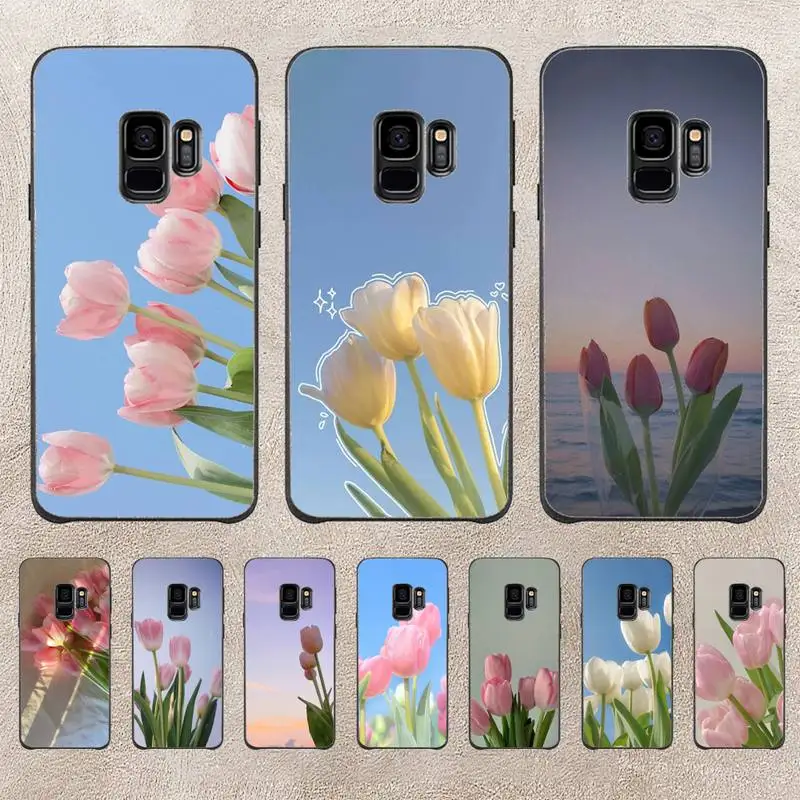 

Tulip Flowers Phone Case For Samsung Galaxy Plus S9 S20Plus S20ULTRA S10lite S225G S10 Note20ultra Case