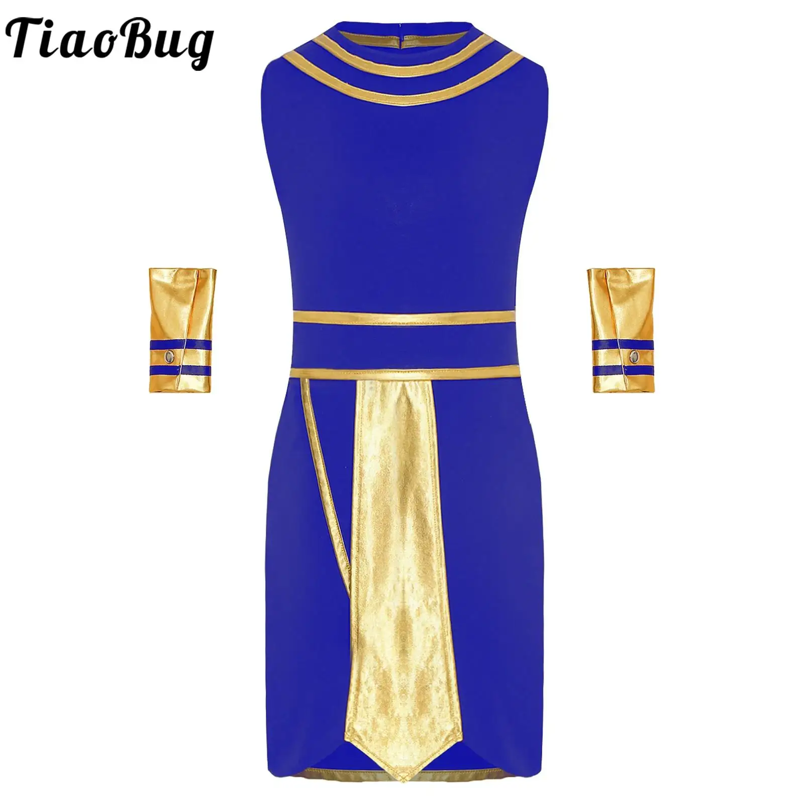 Костюм для косплея мальчиков на Хэллоуин древний египетский фараон принц костюм