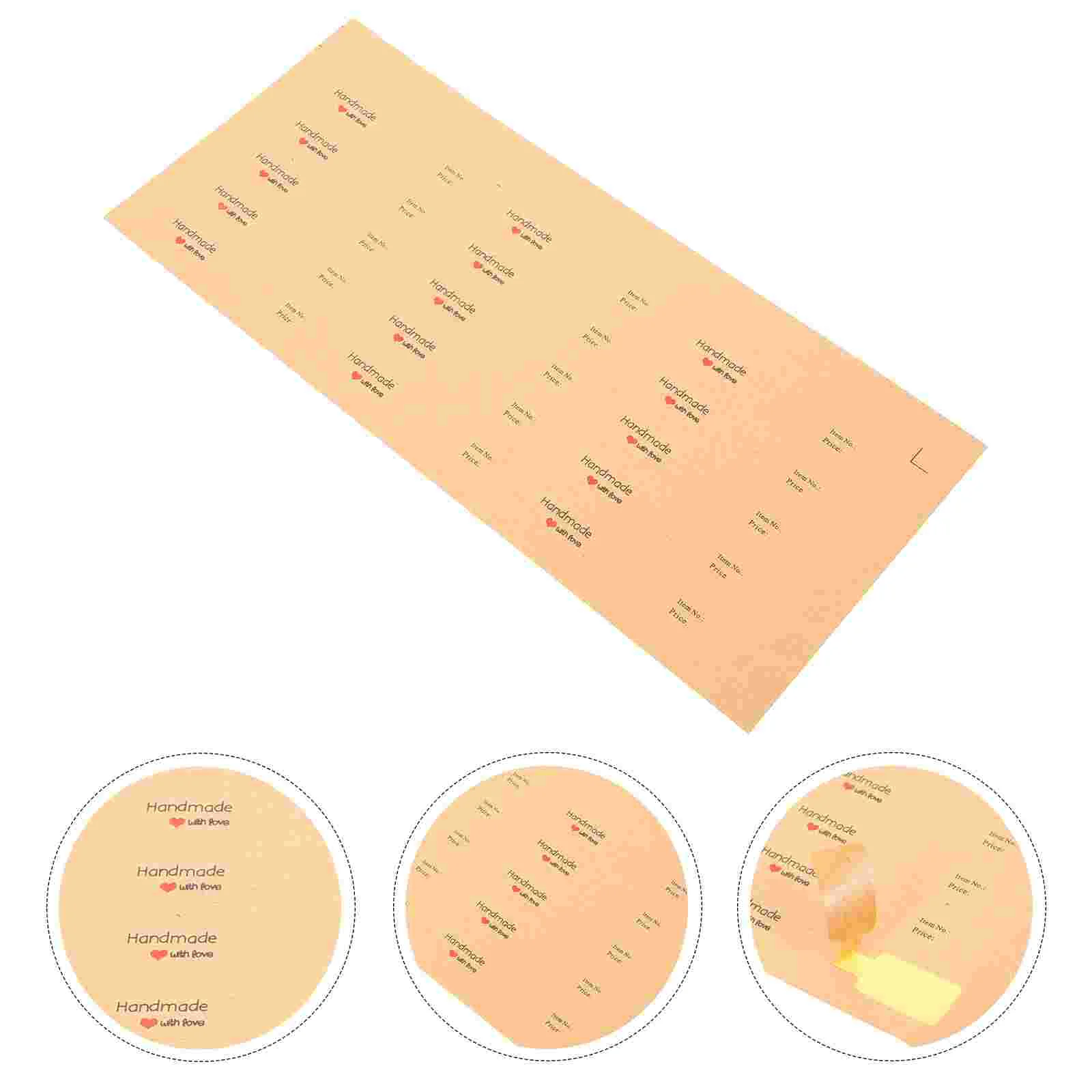 

100 Pcs Tags Price Blank Label Adhesive Sticker Paper Jewelry Ring Labels Bracelet Pricing