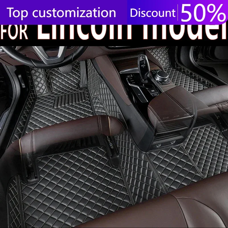 Кожаные автомобильные коврики для Lincoln Nautilus Continental Navigator Town Car L Corsair Mark VII Aviator 2022 2023