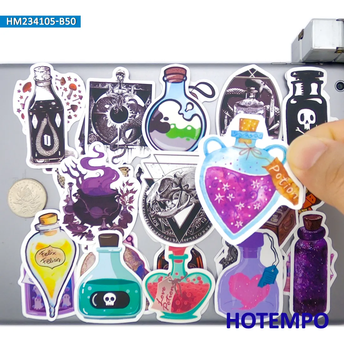 Наклейки на зелья ведьмы-фармацевта Волшебное волшебное пивоварение Ретро