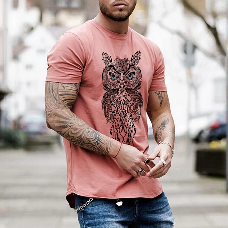

High Quality Men Summer T-shirt Short Sleeve O-Neck Oversized T-shirt Casual Man 3D Printed Personality Loose Harajuku Edgy Tops