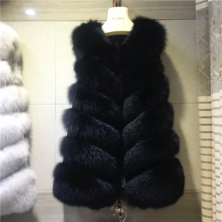 Winter women's coat jacket fur vest fur coat fur long vest
