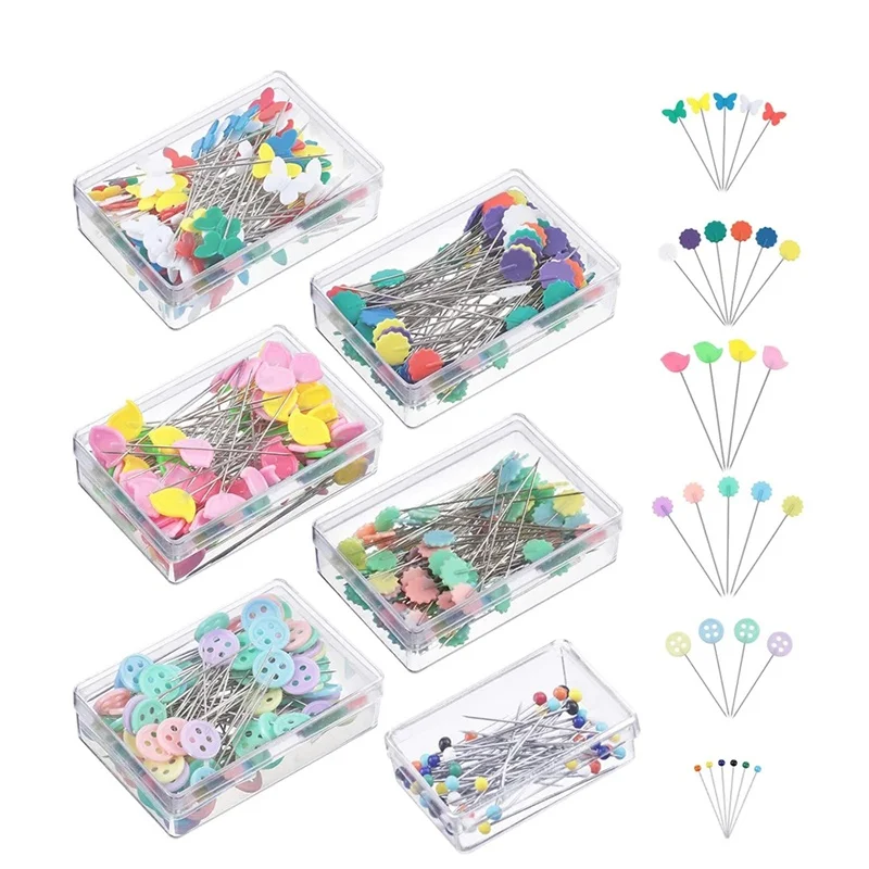 

50pcs/box Dressmaking Pins Embroidery Patchwork Pins Positioning Needle Sewing Marker Needle Pins Sewing Garment Accessories DIY