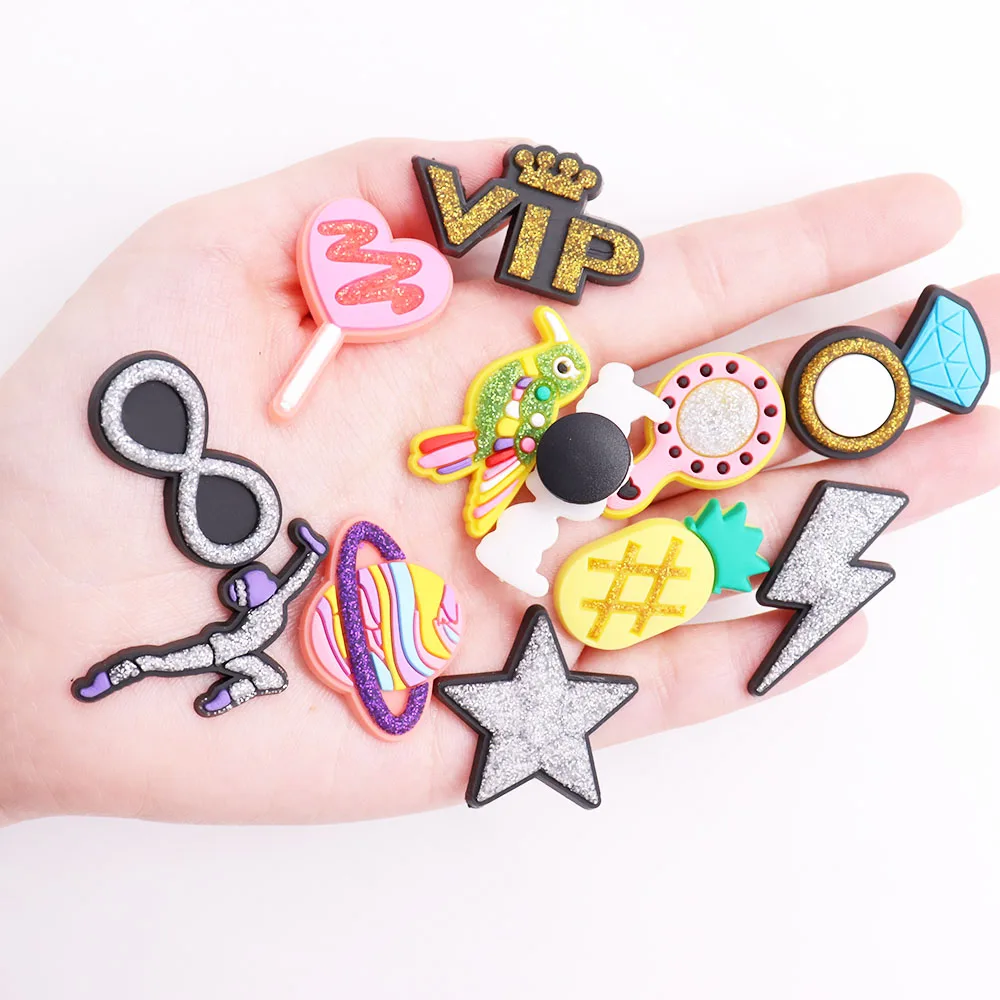 

1-13Pcs Star Bird Lightning Pineapple Boys Girls Shoe Buckle Charms Decorations DIY Croc Jibz Holiday Present