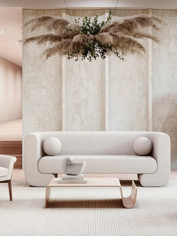 Простой японский N-образный изогнутый деревянный кофейный столик