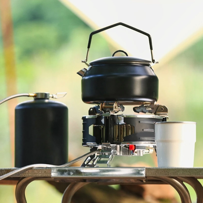 

Портативный легкий походный чайник из нержавеющей стали емкостью 1 л, прочный и походный чайник