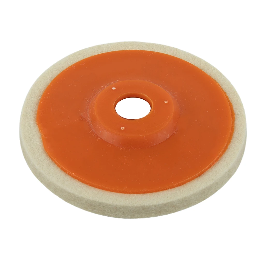 

4pcs 4In 100mm Wool Polishing Wheel Buffing Angle Wheels Polishing Disc Abrasive Felt Polishing Disc For Metal Marble Ceramics