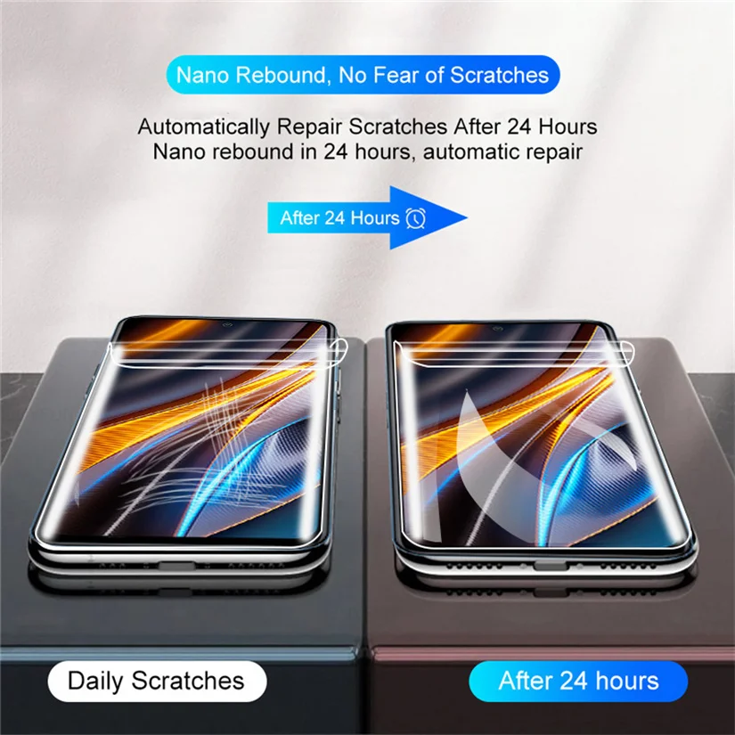 Poco X5 Pro X4 GT Hydrogel Film Poco X5 F4 X3 GT M3 M4 Pro 5g Screen Protector Back Film Camera Poco X5 Pro 5G X4GT Soft Glass