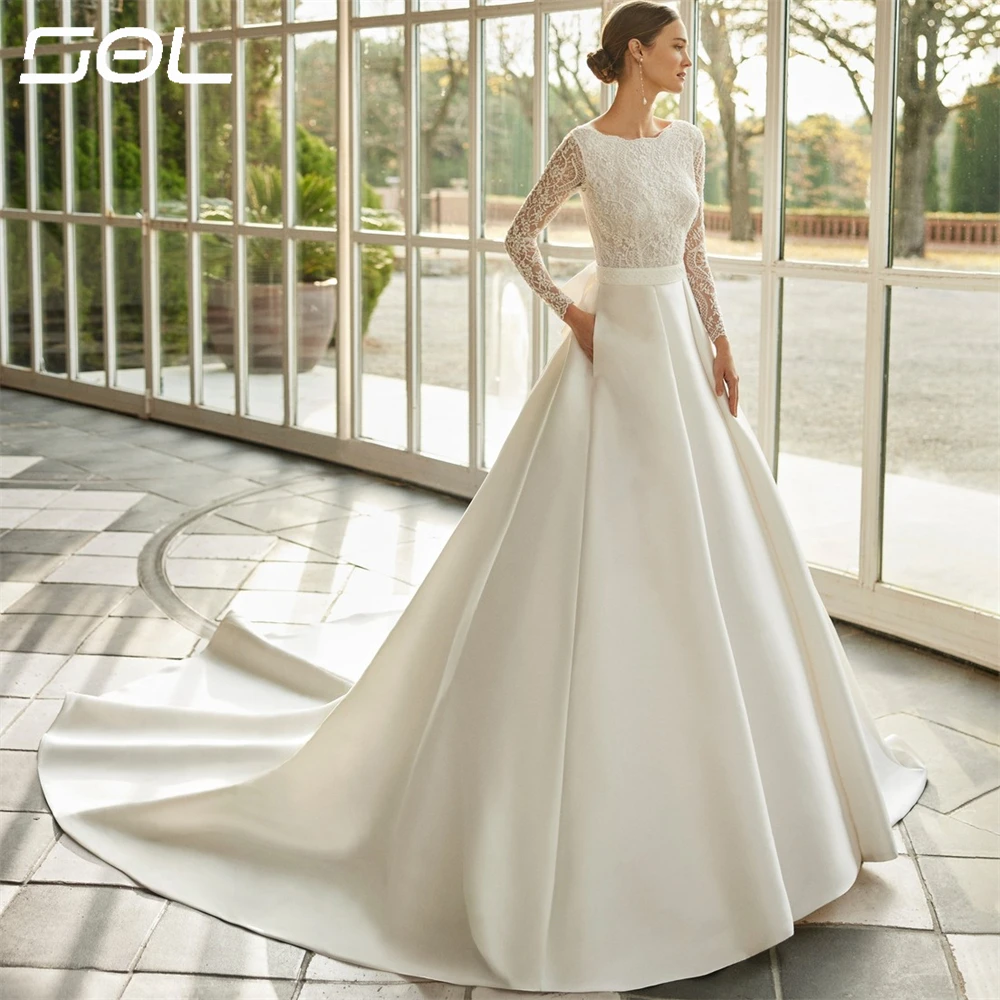 Платье свадебное кружевное ТРАПЕЦИЕВИДНОЕ