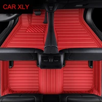 Custom Stripe Car Floor Mats for Cadillac CTS 2 Doors 2011-2012 Year Interior Details Auto Accessories Carpet