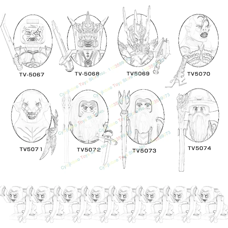 Средневековый фильм Рыцари анмар кольцо Wraiths экшн-фигурки аксессуары