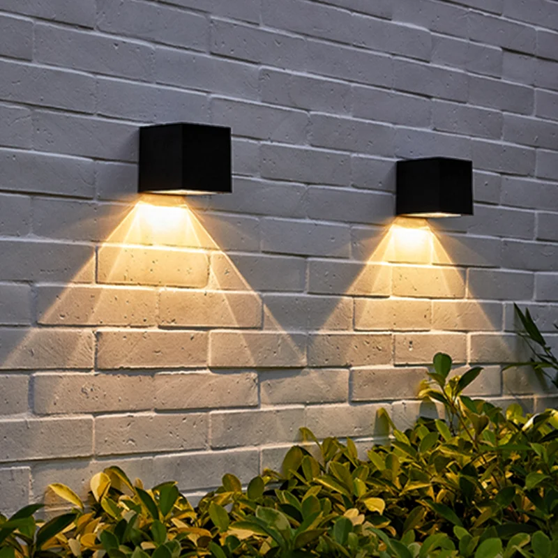 

Solar Led Light Outdoor Garden Light Waterproof Square Wall Lamps Solar Lighting Garden Decoration Solar Street Light Stair Lamp