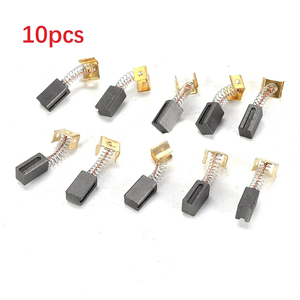 10pcs Carbon Brushes For Black Decker CD105 CD110 CD115 KG900 KG915  KG725 AST6 AST6XC Power Tool Accessories 6.4x7.9x12.5mm