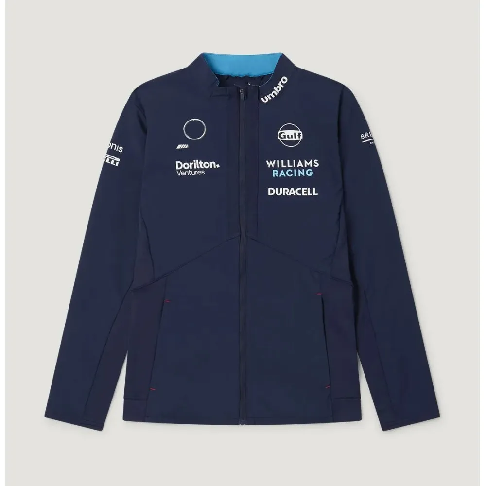 

Официальная куртка команды Уильямс 2023, Униформа, куртка Alban F1, Свободное пальто, гоночный костюм Формула 1, мотоциклетная одежда для езды