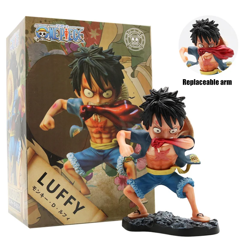 

New Anime One Piece Luffy Anime Figure Cartoon Luffy Doll Toy Ornament PVC Collect Figurine Doll Cute Toys For Children Gift