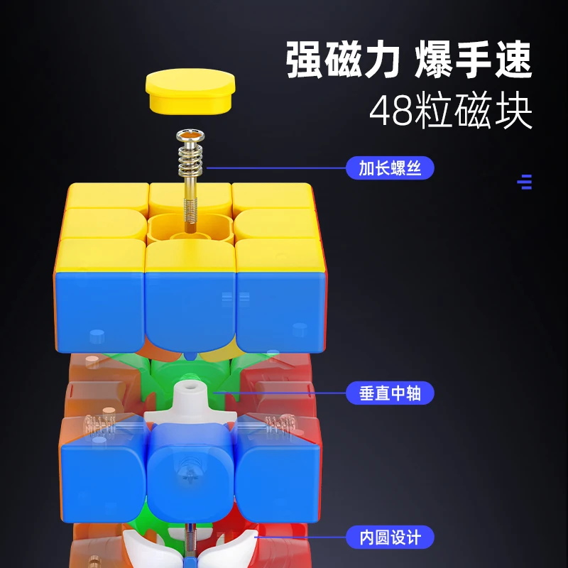 Магнитный магикуб Shengshou MrM S 3x3 4x4 M 5x5 6x6 7x7 скоростной мистер м магниты-головоломки