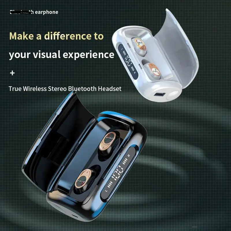 

HQ11 TWS Wireless Bluetooth Headset Gaming Portable Charging Digital Display Low Latency Long Battery Life Headset