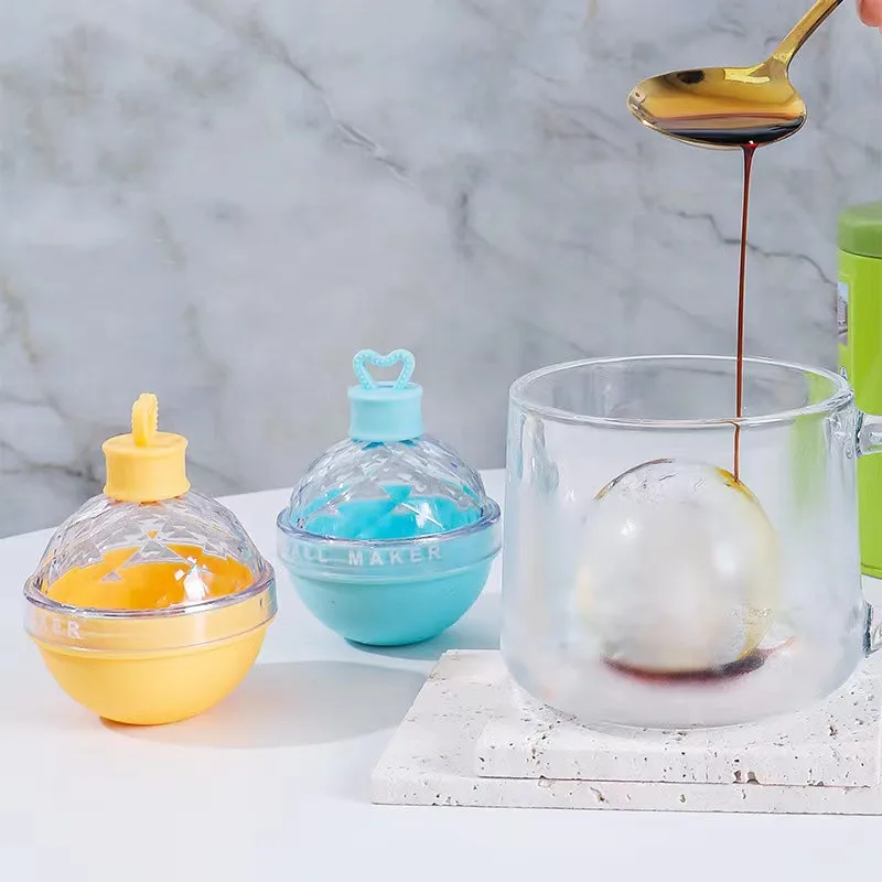 

Large Ice Mould Ice Ball Maker Ice Box For Ice Shape Cocktail Ice Maker Round Ice Cube Maker DIY Home Bar Party Ice Cube Tray