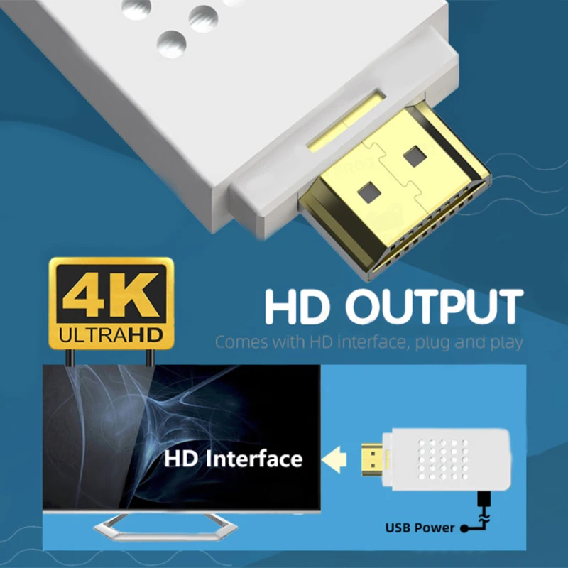 Игровая приставка в стиле ретро с беспроводным контроллером 2 4G 4K классическая