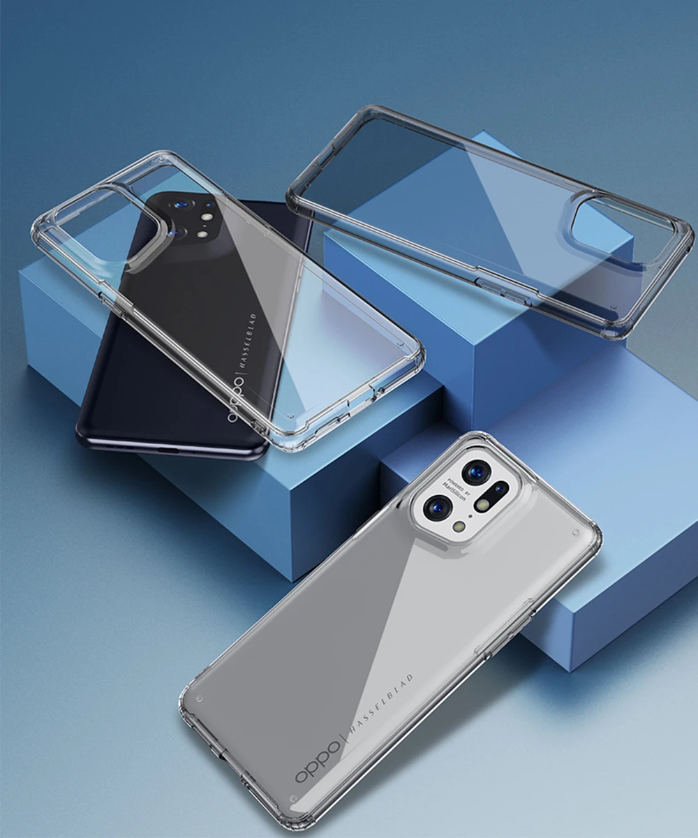 Cena UFLAXE Odporny Na Wstrząsy Futerał Do OPPO Znajdź X5 / X5 Pro WLONS Niemcy Bayer 4K HD Krystalicznie Czyste Tylna Pokrywa Anty-żółta Obudowa