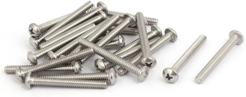 

Keszoox 10-24x1-5/8-inch 304 Stainless Steel Phillips Pan Head Bolts Machine Screws 25PCS