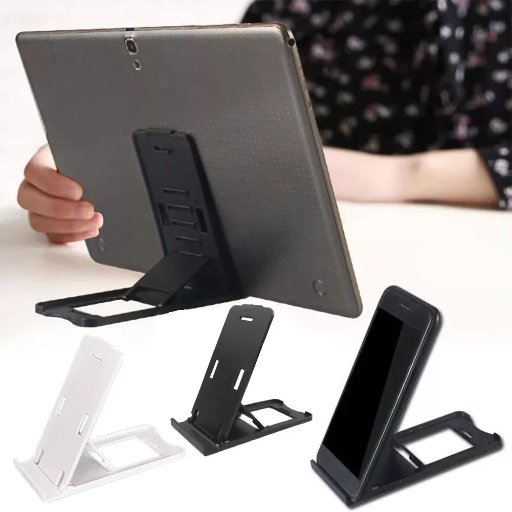

Stand Rectangle Shape Foldable Mount Holder Desk Adjustable Angle Portable Easy Use Universal Durable Home Office