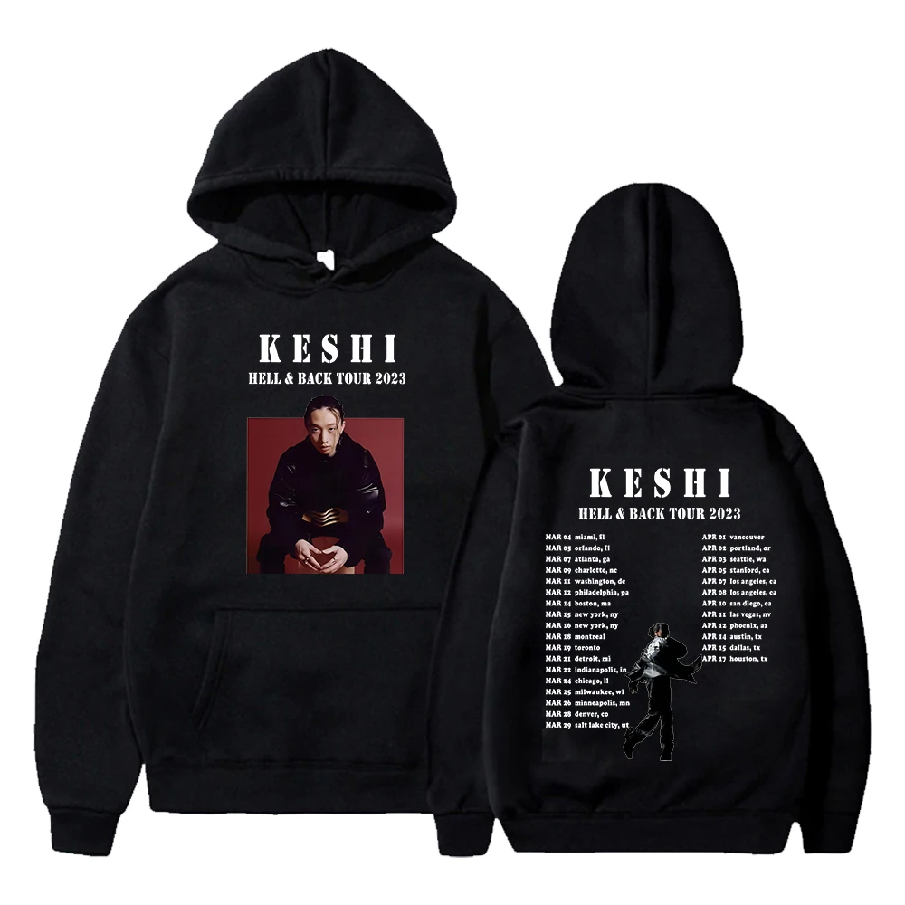 

Женский и мужской пуловер Keshi Merch Hell & Black Tour, толстовка с длинным рукавом, уличная одежда в стиле Харадзюку, 2023