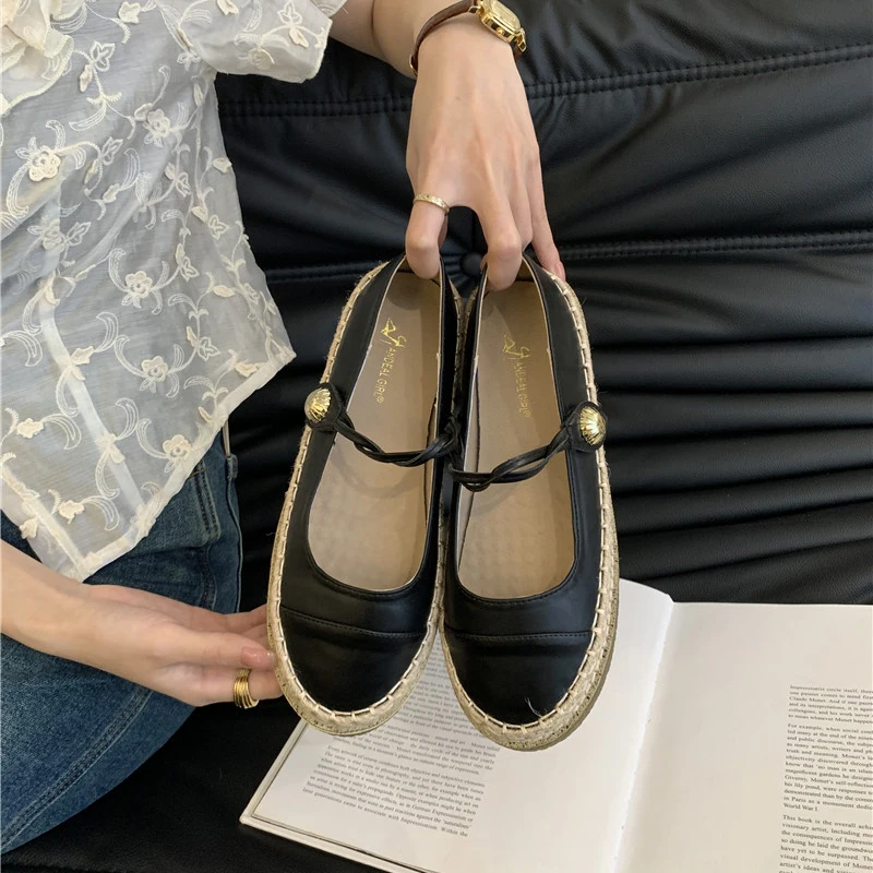 Туфли женские на платформе туфли-лодочки Винтажная обувь в японском стиле с