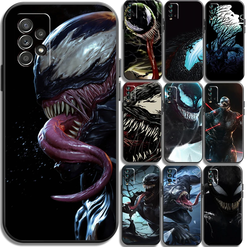 

Marvel Venom Heroes Phone Cases For Xiaomi Redmi Note 9 Pro 5G 10 10S 10 Pro POCO F3 GT X3 GT M3 Coque Carcasa Soft TPU