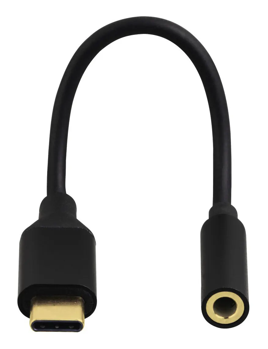 Адаптер Hama H-122338 00122338 Jack 3.5 (m)-USB Type-C (m) черный |