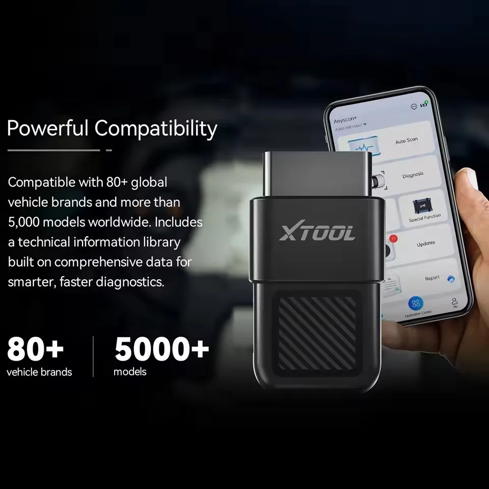 Фото XTOOL Anyscan A30X OBD2 Диагностический инструмент OBD2 Code Reader 26+ Сброс и выключение Поддержка 5000+ Автомобильные модели для Android/iOS №4