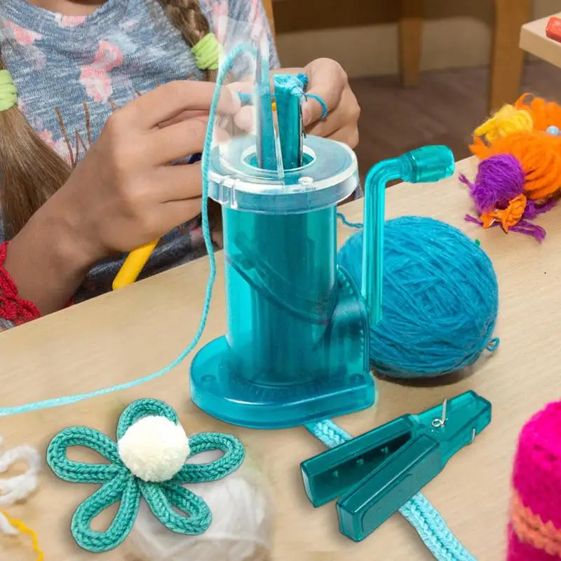 

Портативная швейная машинка для вязания ткани для свитеров, браслетов, ручное управление, домашнее плетение, инструмент для вязания