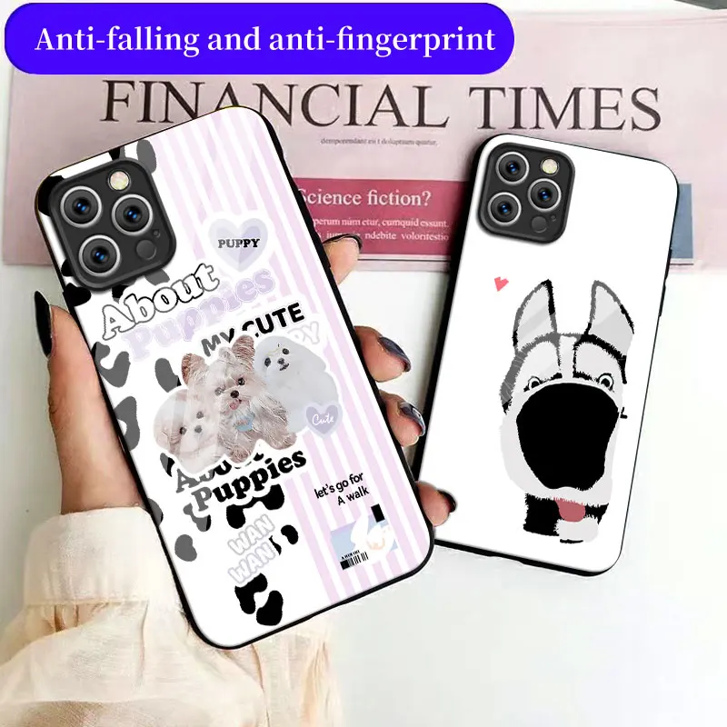

Cute Cartoon Pet Phone Case Suitable for IPhone 14 Pro Max 12 13 11 Pro 7 8 Plus X XS Max XR Shock Absorption Fingerprint Proof